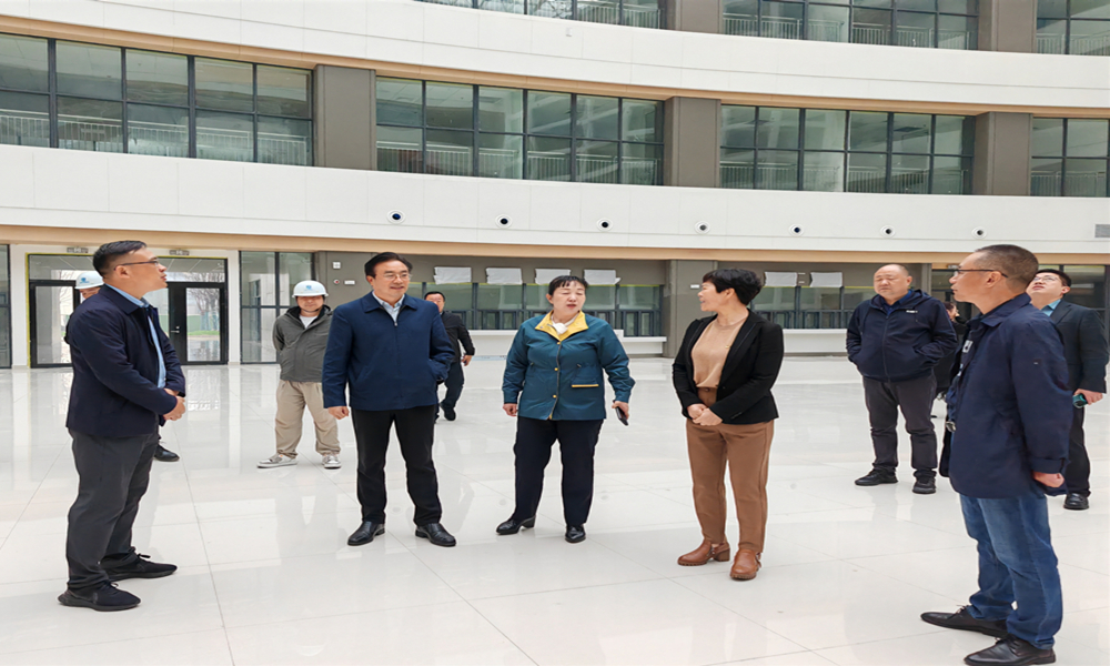 襄阳市人大常委会党组成员、副主任王鹏调研襄阳市儿童医院建设项目1.jpg